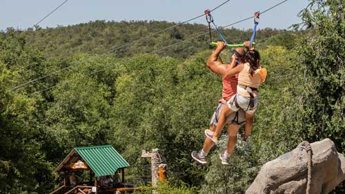 Carrera de bolitas en el Parque